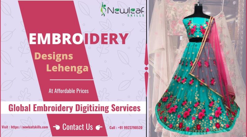 Embroidery Designs Lehenga