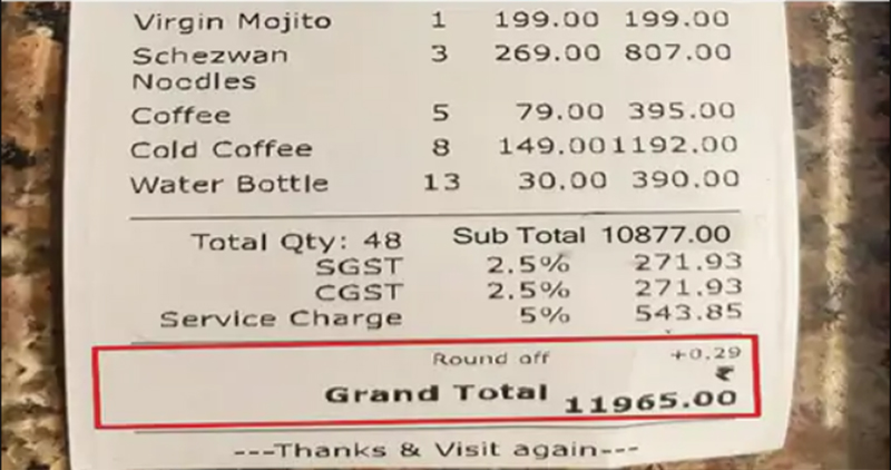 Government Told Service Charge Wrong