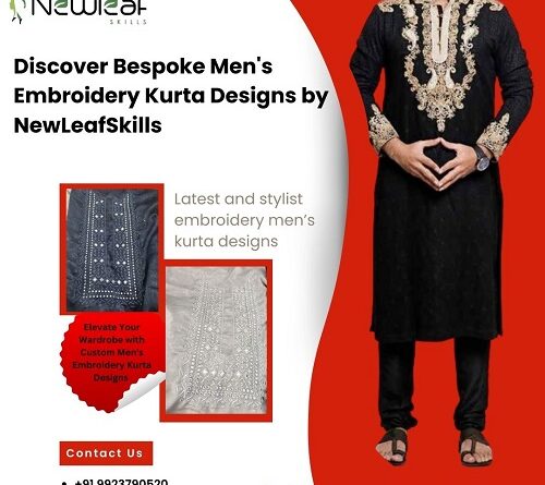 Discover Bespoke Mens Embroidery Kurta Designs By Newleafskills