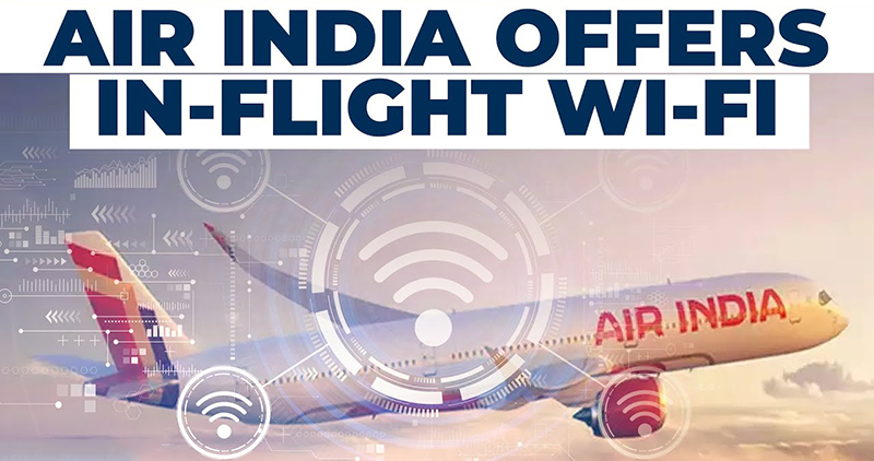 Air India Will Provide Free Internet Service Through Wi Fi In Flight